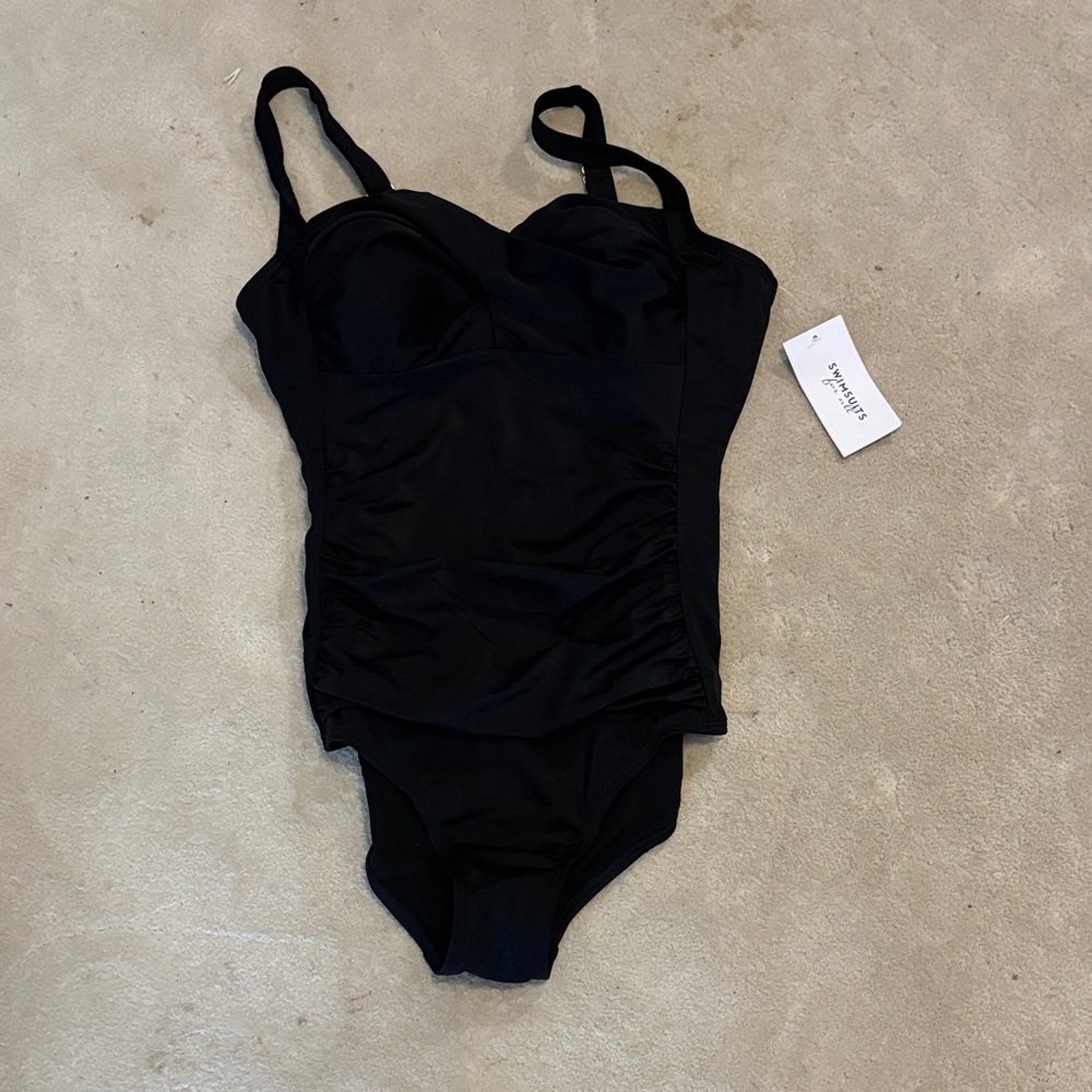 Swimsuits For All Black One Piece Swimsuit